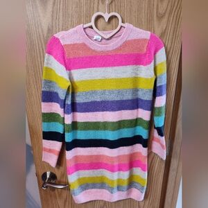 Girls Gap Multicolor Striped Sweater Dress